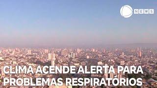 Calor e ar seco acendem sinal de alerta para problemas respiratórios