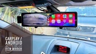 Awesome cheap carplay  / Android Auto on your mirror with dashcam by Seicane