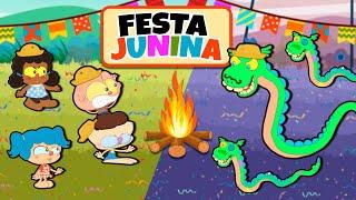 Mongo e Drongo na FESTA JUNINA | Olha a SERPENTE!  É VERDADE!!! - Festa de SÃO JOÃO 