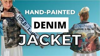 How to paint anything on denim | Tracey's Fancy