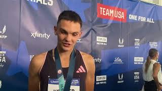 Hobbs Kessler Makes His First Olympic 1500m Team After Fast 3:31.53 at US Olympic Trials