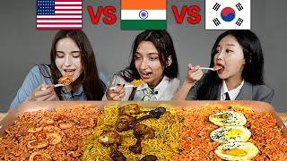 India VS USA VS Korea l People Try Each Other Fried Rice For The First Time!!!