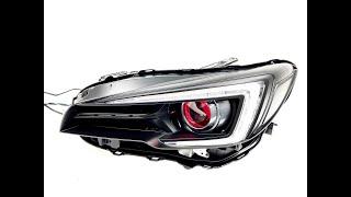 18" Adaptive WRX / STi Headlights - Morimoto MLED 2.0 Conversion + Paint + Demon Eyes + LED