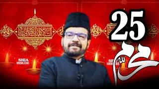 Majlis 25 Muharram 2024 | AT ASTAANA E ZAHRA | Maulana Abid bilgrami