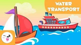 Water transport vehicles for kids - Vocabulary