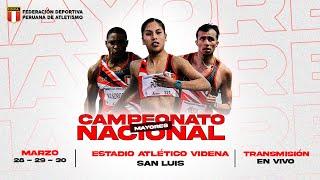 Campeonato Nacional de Atletismo, categoría Mayores - Jornada 1