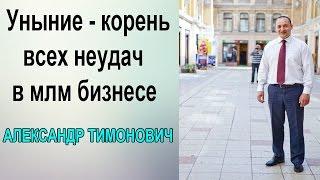 Уныние корень всех неудач в млм бизнесе. Александр Тимонович