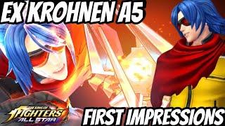 EX Krohnen (A5): First Impressions & PVE Showcase - The King of Fighters Allstar