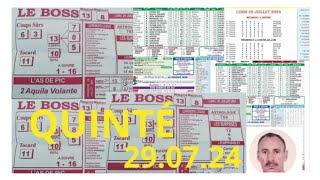 Le BOSS et programme Quinté PMU du 29.07.2024 à Dieppe