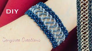 The Waves Bracelet || Rondelle Bracelet || DIY Beaded Bracelet