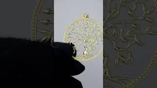 14K YELLOW GOLD TREE OF LIFE PENDANT