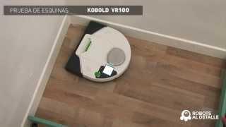 Робот-пылесос Kobold VR 100 тест уборки углов