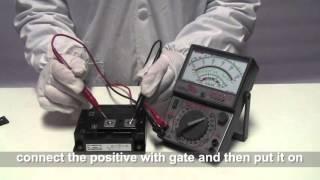 How to test IGBT with Multimeter?