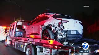 Waymo vehicle involved in crash on 10 Freeway in West Los Angeles