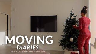 MOVING VLOG: decorating my empty apartment for christmas 