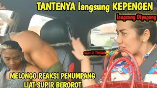 PRANK TAXI ONLINE REAKSI KEP3NGEN T4NTE INI LIAT SUPIR BEROTOT