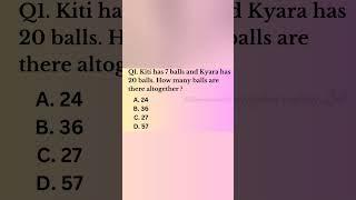 Math Olympiad Exam Class-1 | #class1maths #imo #olympiadmath #grade1 #mathpractice #learn #shorts