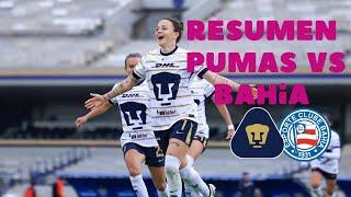 RESUMEN PUMAS VS BAHIA FEMENIL SUBLADIES #pumas #futbolfemenil #futebolbrasileiro