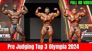 Olympia 2024 Live 1st Call Out Bodybuilding Hadi Choopan VS Samson Dauda VS Derek Lunsford