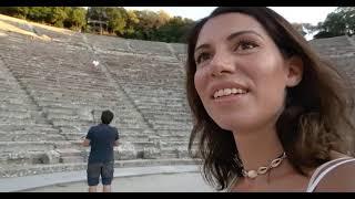 Greece Travel Epidaurus, The Greatest Theatre with Perfect Acoustics&Aesthetics #epidaurustheatre