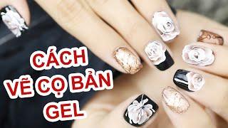 Cách VẼ CỌ BẢN GEL nhanh và đẹp – Pang Mỹ Nguyên | KellyPang Nail