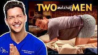 Doctor Reacts To Two And A Half Men Medical Scenes