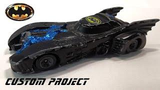 Batmobile ERTL custom renowacja. Model z filmu z 1989 roku. DC comics model odlewany.