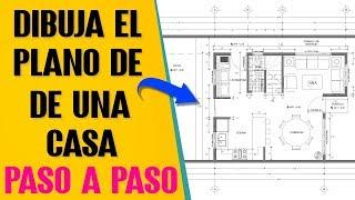 Dibujar el plano de una casa paso a paso en Autocad - Parte 1 Tutorial en español 2020