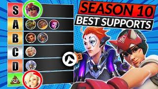 NEW SEASON 10 SUPPORT TIER LIST - BEST and WORST Heroes to Main - Overwatch 2 Guide