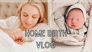 NATURAL HOME BIRTH VLOG | Positive Labor & Delivery of Baby #7 | SURPRISE GENDER