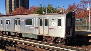 NYC Subway HD 60fps: R142 & R142A 4 Trains @ Mosholu Parkway (11/13/16)