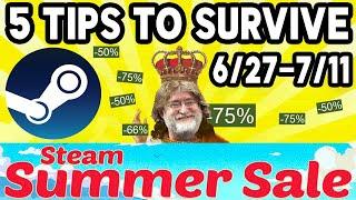 5 HUGE Tips to SURVIVE The STEAM SUMMER SALE 2024!