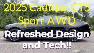 2025 Cadillac CT5 Sport AWD: Design Refresh and Tech Update!