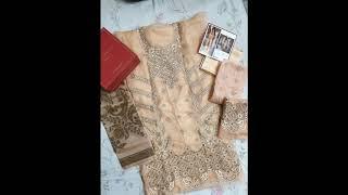 Unboxing Actual Fabric Tena Durrani Luxury Collection Pakistani Designer Dresses Libaas Direct