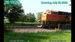 7/15/23 BNSF Mendota Sub Trains w/ K5HLB, Ekyrail E Bell, Back to Back NF 1PC K5HLs