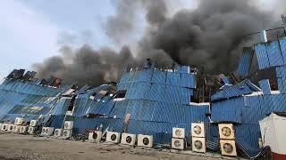massive fire at Andheri Chitrakoot studio no3.