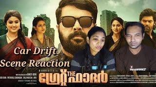 The Great Father Car Drift Scene Reaction | Mammootty,  Arya, | Haneef Adeni | Tamil Couple Reaction