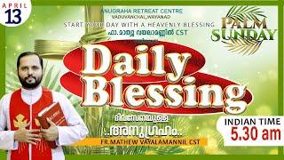 DAILY BLESSING 2025 APRIL-13/FR.MATHEW VAYALAMANNIL CST#DailyBlessing #Frmathewhvayalamannil