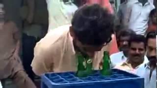 Pakistani man drink 5 bottle in 1 Min DO THE DEW