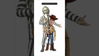 Woody as beetlejuice #beetlejuice #halloween2024 #beetlejuicemakeup #beetlejuice2