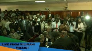 Attending court session following High Court Order for release of Dr. Miguna Miguna