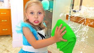 How to make Little Girls Love to Clean with pretend Play Toys