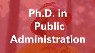 NC State Ph.D. in Public Administration Graduate Program