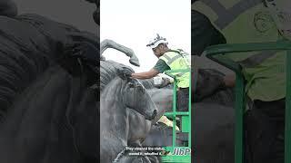 Restoration of the Mustangs Statue: Texas Science & Natural History Museum