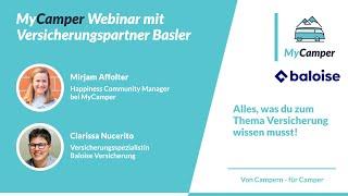 MyCamper Webinar: Alles zum Thema Versicherung bei MyCamper