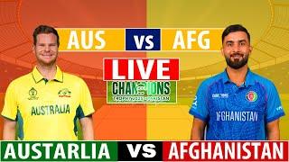 Live AUS Vs AFG Match 10 Score | Live Cricket Match Today | AUS Vs AFG live 1st innings rain update