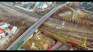 Wiadukt Częstochowa łączący Stare Miasto z centrum ul. Ogrodowa, Krakowska, 1 Maja, NOWA GUZIKARNIA