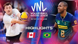  CAN vs.  BRA - Highlights | Week 3 | Men's VNL 2024