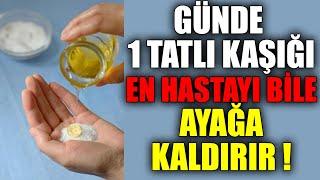 Günde 1 tatlı kaşığı en ağır hastayı bile ayağa kaldırır !