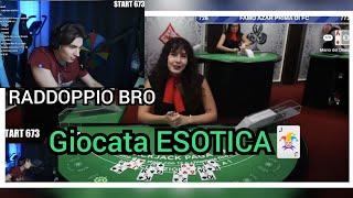 Giocata ESOTICA del Gabbrone al BLACKJACK - RADDOPPI e STREAK 🃏